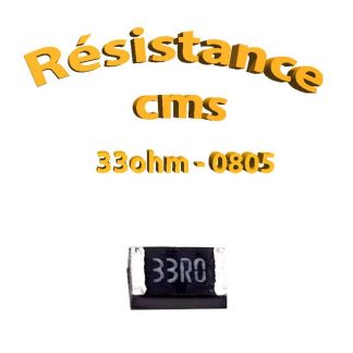 Résistance cms 0805 33ohm 1% 1/8w
