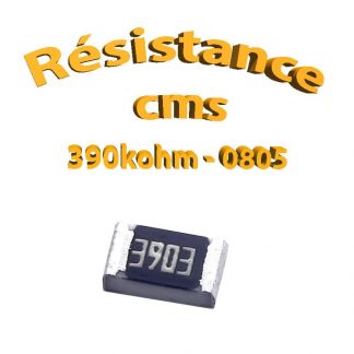 Résistance cms 0805 390kohm 1% 1/8w