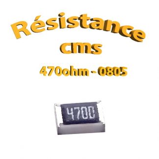 Résistance cms 0805 470ohm 1% 1/8w
