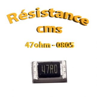 Résistance cms 0805 47ohm 1% 1/8w