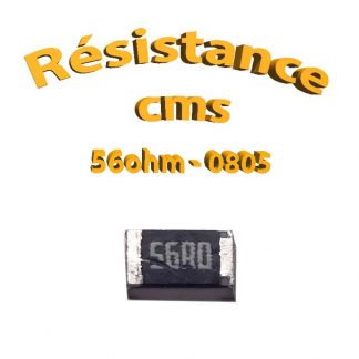 Résistance cms 0805 56ohm 1% 1/8w