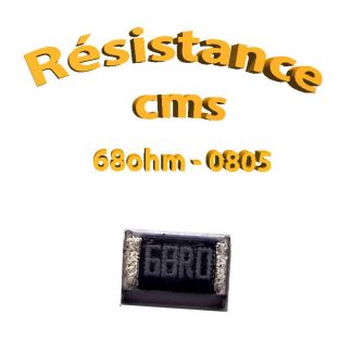 Résistance cms 0805 68ohm 1% 1/8w