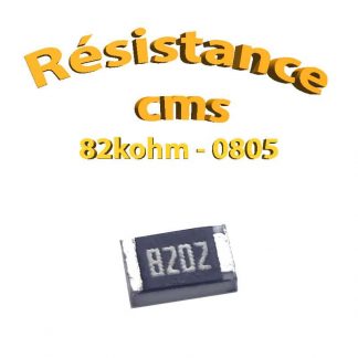 Résistance cms 0805 82kohm 1% 1/8w