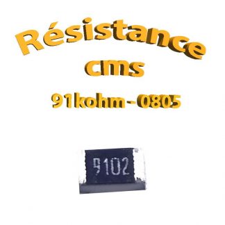 Résistance cms 0805 91kohm 1% 1/8w