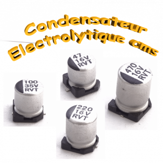 Condensateur électrolytique polarisée cms - smd