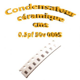 Condensateur ceramique 0,5pf - 50v -10 % - 0805