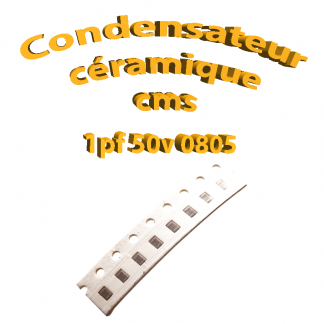 Condensateur ceramique 1pf - 50v -10 % - 0805