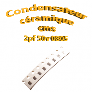 Condensateur ceramique 2pf - 50v -10 % - 0805