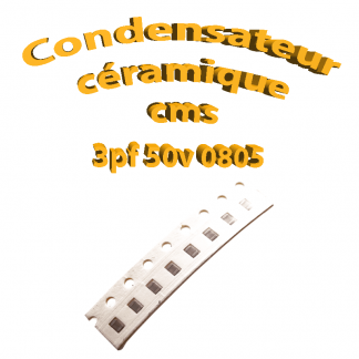 Condensateur ceramique 3pf - 50v -10 % - 0805