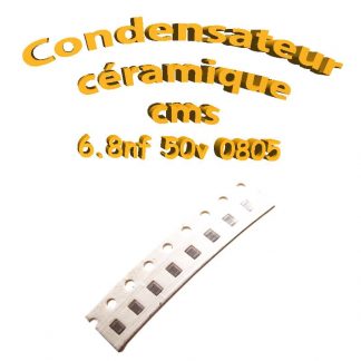 Condensateur céramique 6.8nf - 50v -10 % - 0805