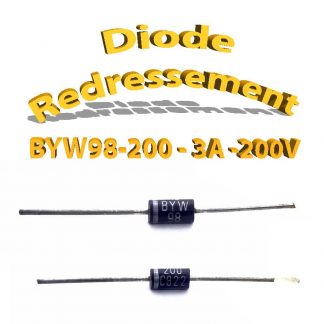 BYW98-200 - Diode redressement - 3A - 200V - 110A