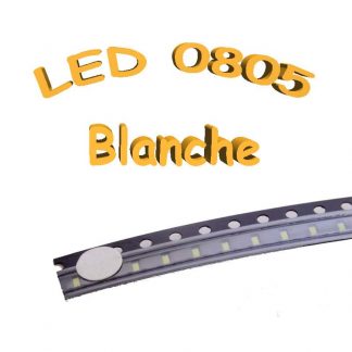 LED 0805 blanche - 3V-3.2V - 20mA - CMS/SMD