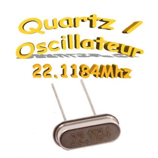 Oscillateur / Quartz 22.1184Mhz- HC-49s