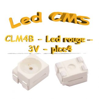 LED Cree Rouge CLM4B - 2.4v à 3V - 70mA - plcc4