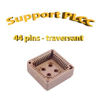 Support PLCC44 - 1A - 260° - traversant