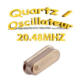 Oscillateur / Quartz 20.48Mhz - HC-49s