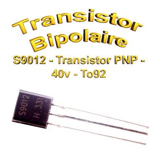 S9012- Transistor PNP - 40v - 0,5A - To92