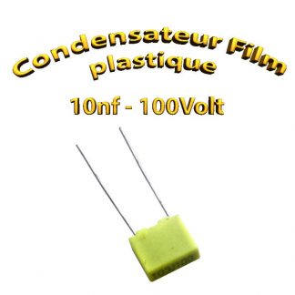 Condensateur à film plastique 10nF 0.01uf 100V