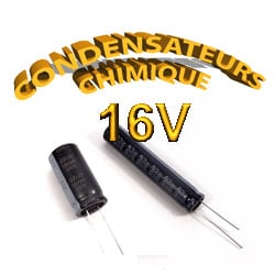 Condensateur Chimique / Condensateur Électrolytique 16V