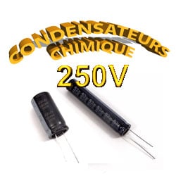 Condensateur Chimique / Condensateur Électrolytique 250V