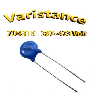 7D431K - Varistance 387〜 473 Volt - 0.25W - oxyde zinc