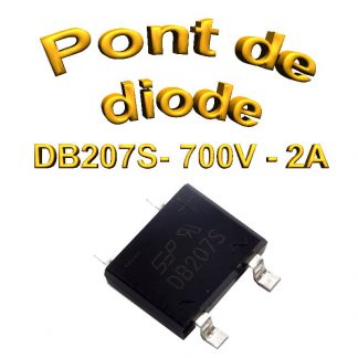 DB207S - Pont de diodes 2A -1000V - SMD