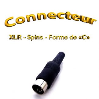 Connecteur XLR - en forme de C - 5pins