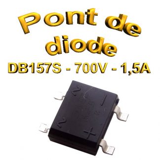 DB157S - Pont de diodes 1,5A -700V - CMS/SMD