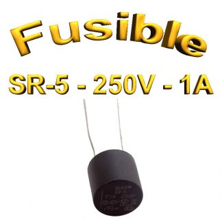 Fusible Temporisé Radial 1A 250v buss sr5 - 5,08mm