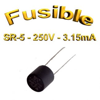 Fusible Temporisé Radial 3,15A 250v buss sr5 - 5,08mm