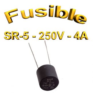 Fusible Temporisé Radial 4A 250v buss sr5 - 5,08mm