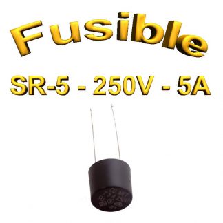 Fusible Temporisé Radial 5A 250v buss sr5 - 5,08mm