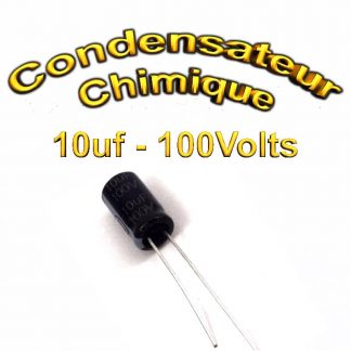 Condensateur chimique 10uF - 100V - 6,3x11mm - 20%