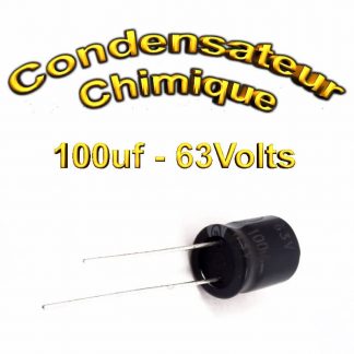 Condensateur chimique 100uF 63V