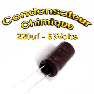 Condensateur chimique 220uF 63V