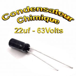 Condensateur chimique 22uF 63V