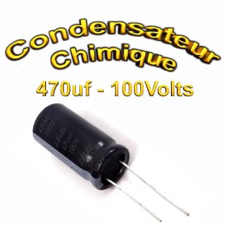 Condensateur chimique 470uF - 100V - 16x32mm - 20%