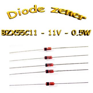 Diode zener 11V - 0.5W - BZX55C11-TAP - DO-35