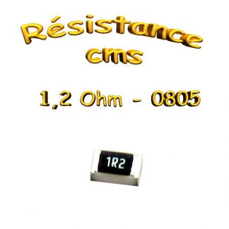 Résistance cms 0805 1,2ohm 1% 1/8w