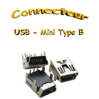 Connecteur usb 2.0 mini - 5pins - femelle