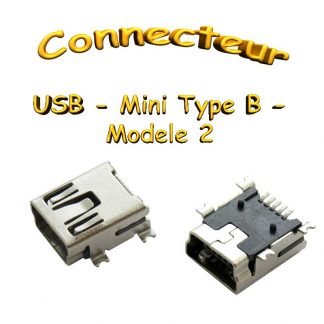 Connecteur usb mini 2.0 - 5pins - femelle - 90° CMS/SMT