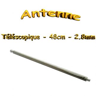 Antenne télescopique 48cm - filetage 2.8mm - RC