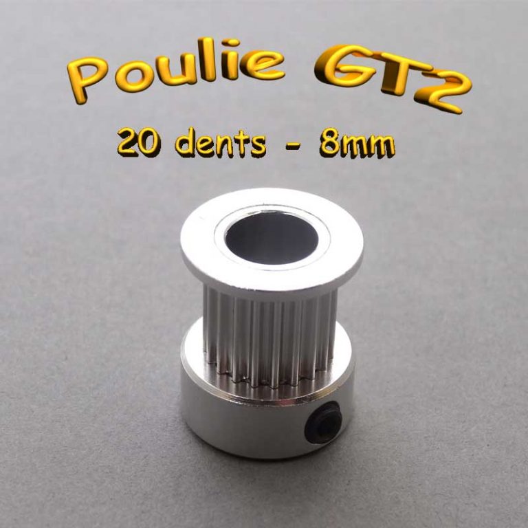 Poulie Synchrone Aluminium 25 Dents – Alésage 10mm, Largeur Courroie 7mm, Neuf Uxcell