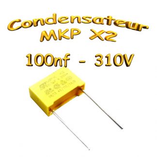 Condensateur Polypropylène MKP x2 100nf-0.1uf 310Vac