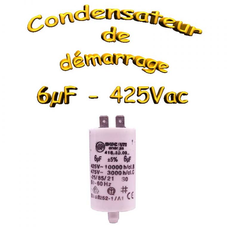 Condensateur De Démarrage Moteur HVAC Rond 50x75mm - 710-850uF 165V, Pour Climatisation, Pompe, Compresseur