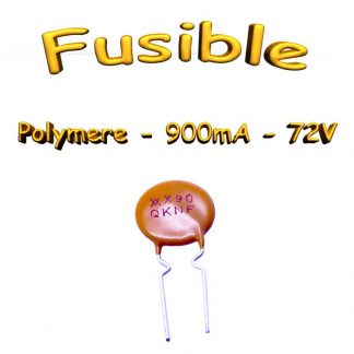 Fusible polymère PTC 900mA 72Volts THT - 85°C - 1.8A