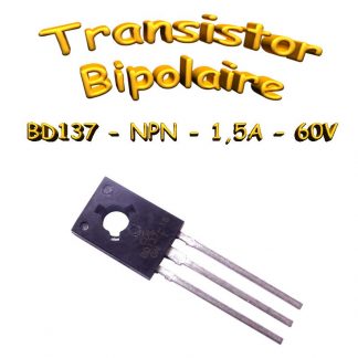 BD137 - Transistor NPN - 60v - 1.5A - TO126 - 12W