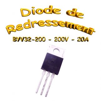 BYV32-200 - Diode redresseuse , 18A, 200V, - TO220