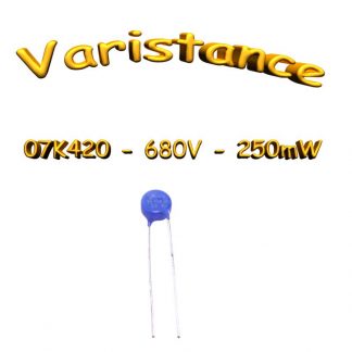 07K420 - Varistance 420〜 560Volt - 0.25W - oxyde zinc