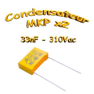 Condensateur Polypropylène MKP x2 33nf-0.033uf 310Vac